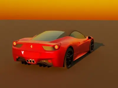 Ferrari 458 Italia 3D model purchase