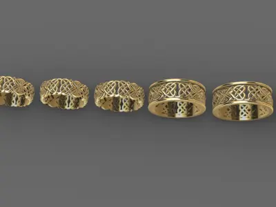 Wedding rings very special 3D model