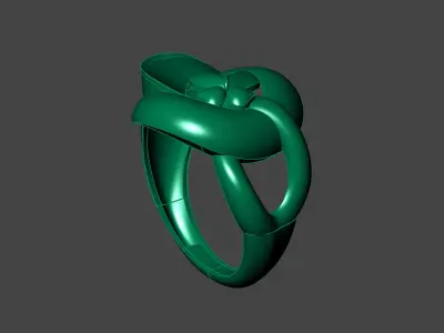 Plain Ring Women Ready STL 3DM Models Womens Rings 3D models 3D print model 6