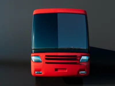 Toy Bus Free 3D model