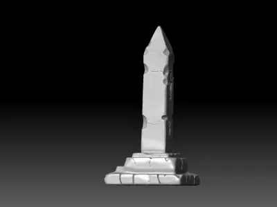 Ancient Stone Monolith - 3D Print Model 3D print model