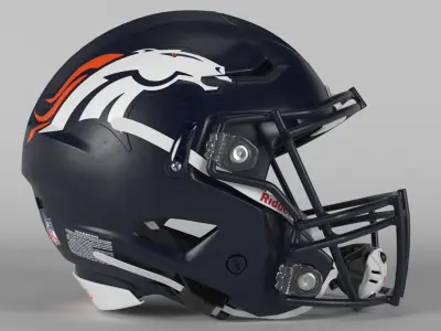 DENVER BRONCOS Helmet Football AFC WEST PBR updated 2025 3D model