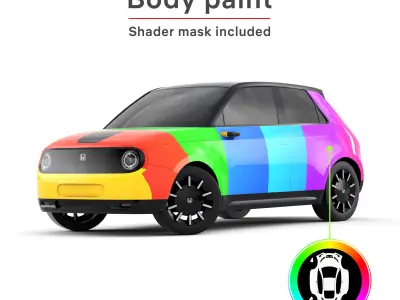 Honda E Low-poly 3D model