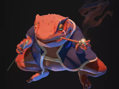 Gamabunta frog 3D model