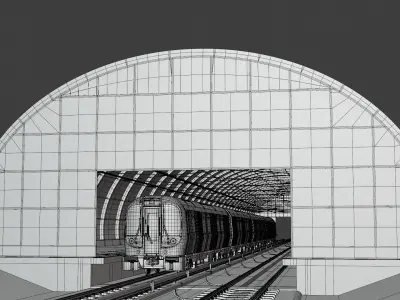 London metro station III 3D model
