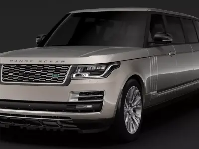 Range Rover SVAutobiography Limo L405 2019 3D model