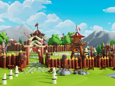 Horde Low-poly 3D model