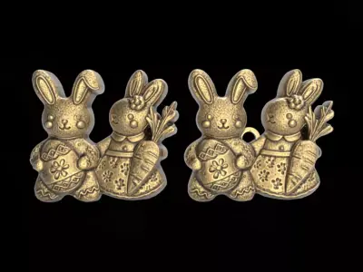 Easter cookie decor  3D print model
