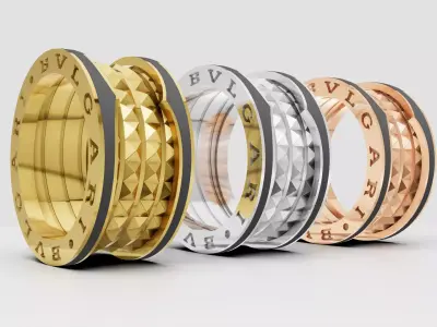  Bvlgari Ring 3D print model E 08 3D print model