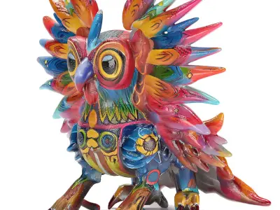 alebrije owl 03 3D model