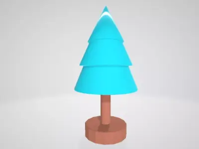 Christmas Tree Figurine Low poly Low-poly 3D model order