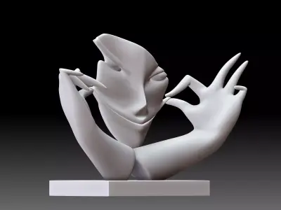 Joker Face for 3D Print and Home decor 3D print model