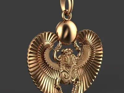 Scarab pendant 3D print model