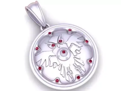 Bird pendant  3D printable model   3D print model