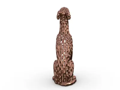 Italian Greyhound Voronoi Style  3D print model