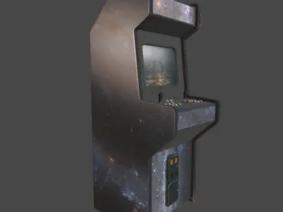 Arcade Machine Low-poly 3D model