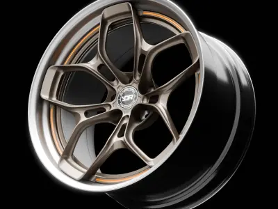 DL05-M  High Poly Alloy Car Rim for Renders and Visualization 3D model