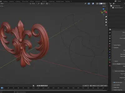 ORNAMENT flower 3D model