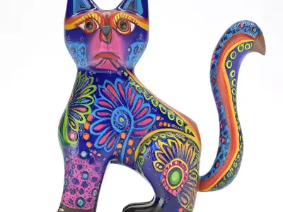Alebrije cat 03 3D model