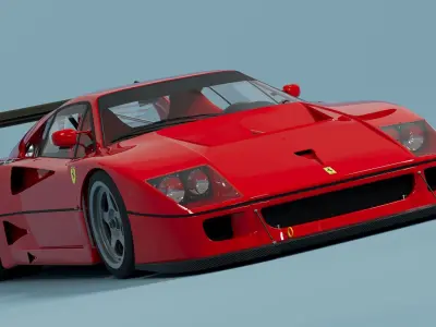 Ferrari F40LM 3d Model 3D model
