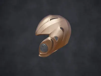 sci-fi helmet 3D model