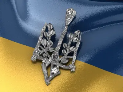 Ukrainian Trident 3D print model 16