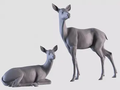 Deer Pack for Decoration 3D print model
