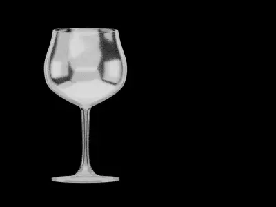 Long Glass Cup Free low-poly 3D model