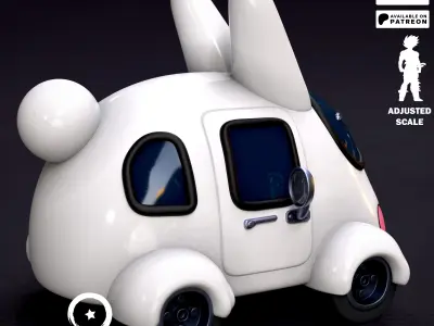 BOSS RABBIT CAR 3D print model