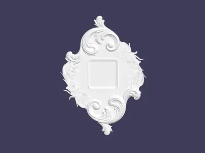 Ornate Engraving Frame 3D print model