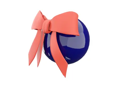 3d  decoration ball icon 3D model