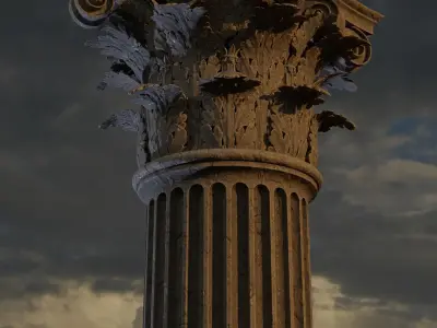 Corinthian order -  COLUMN 3D model