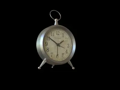 Metal Alarm clock Table Clock Tabletop Clock Mantel Clock 3D model