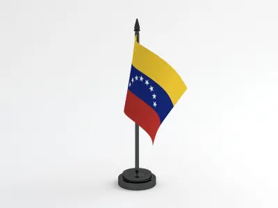 Table Flag Venezuela 3D model