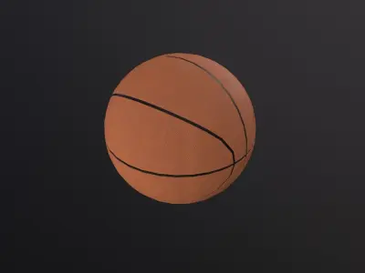 Basketball ball 3D Model Low-poly 3D model