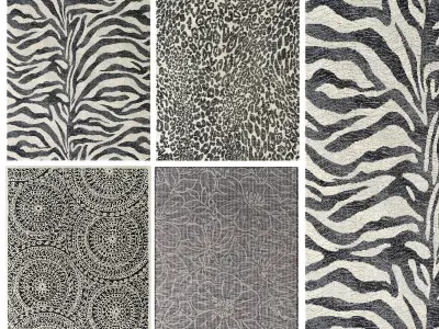 Gray carpets 3D model