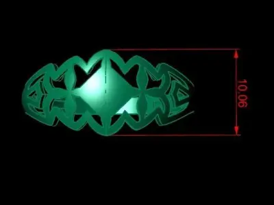Woman Rings 3D 3D print model
