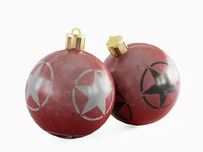 Christmas Tree Ornament 02 Low-poly 3D model