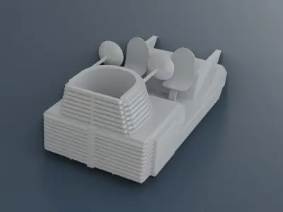 ALTAIR-4 TRANSPORTER JEEP 3D print model