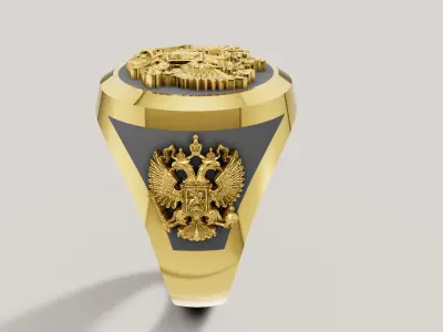 Mens Ring 3D print model E 03 3D print model