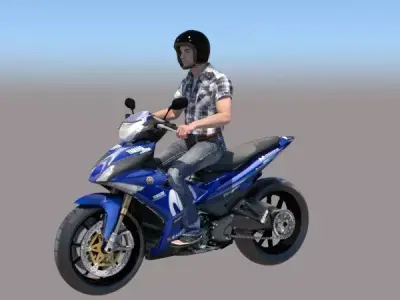 Moto exciter 150 3D model