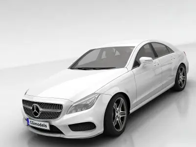 Mercedes Benz CLS Coupe Low-poly 3D model
