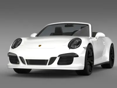 Porsche 911 Carrera GTS Cabriolet 991 2015 3D model