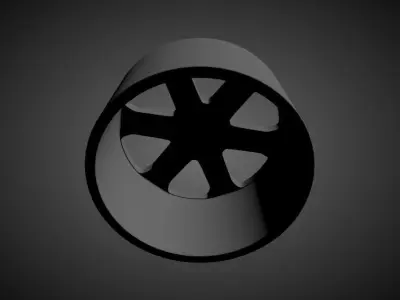 AUDI S4 B5 OEM scalable and printable rims 3D print model