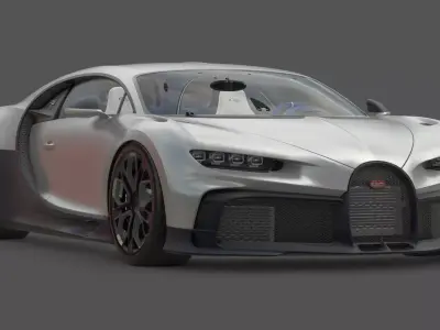 2022 Bugatti Chiron Profilee 3D Model W16 Ultimate  Hypercar  3D model