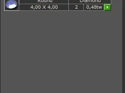 gemstone earrings 3D print model