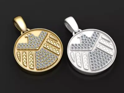   pingente pendant  3D print model