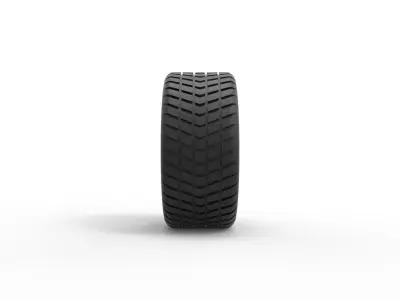 Race tire 3 Scale 1 to 25 3D print model