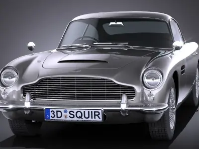 Aston Martin DB5 1963 VRAY  3D model