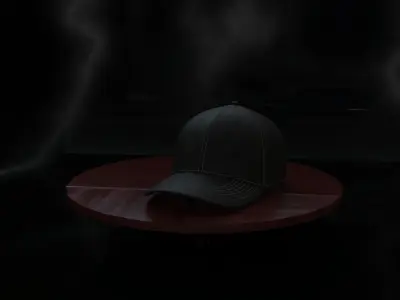 Stylish 3D Cap Design Optimized for Rendering and Animation Free 3D model